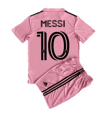 Inter Miami Lionel Messi #10 Hemmaställ Barn 2023-24 Kortärmad (+ Korta byxor)